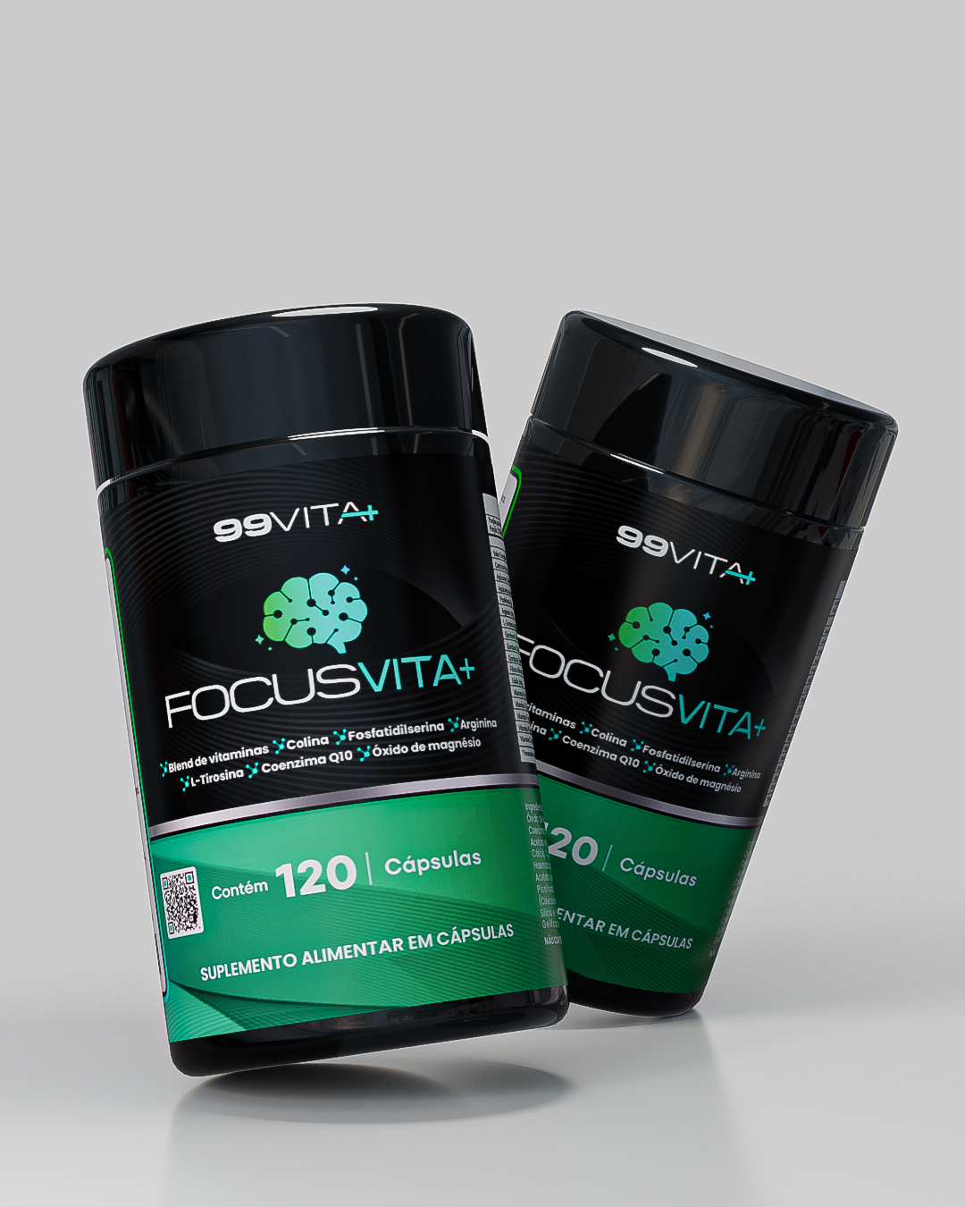 FRASCOS MOCKUP 3D - FOCUSVITA - FUNDO CLARO INCLINADOS